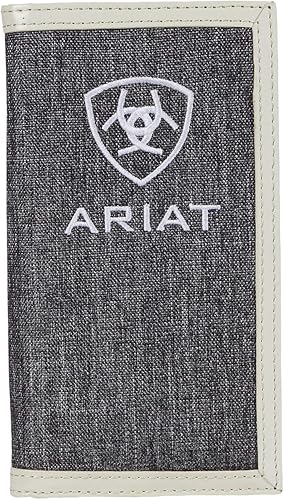 ARIAT Bordado Rodeo Cartera jaspeado blanco Cartera Rodeo Bordada