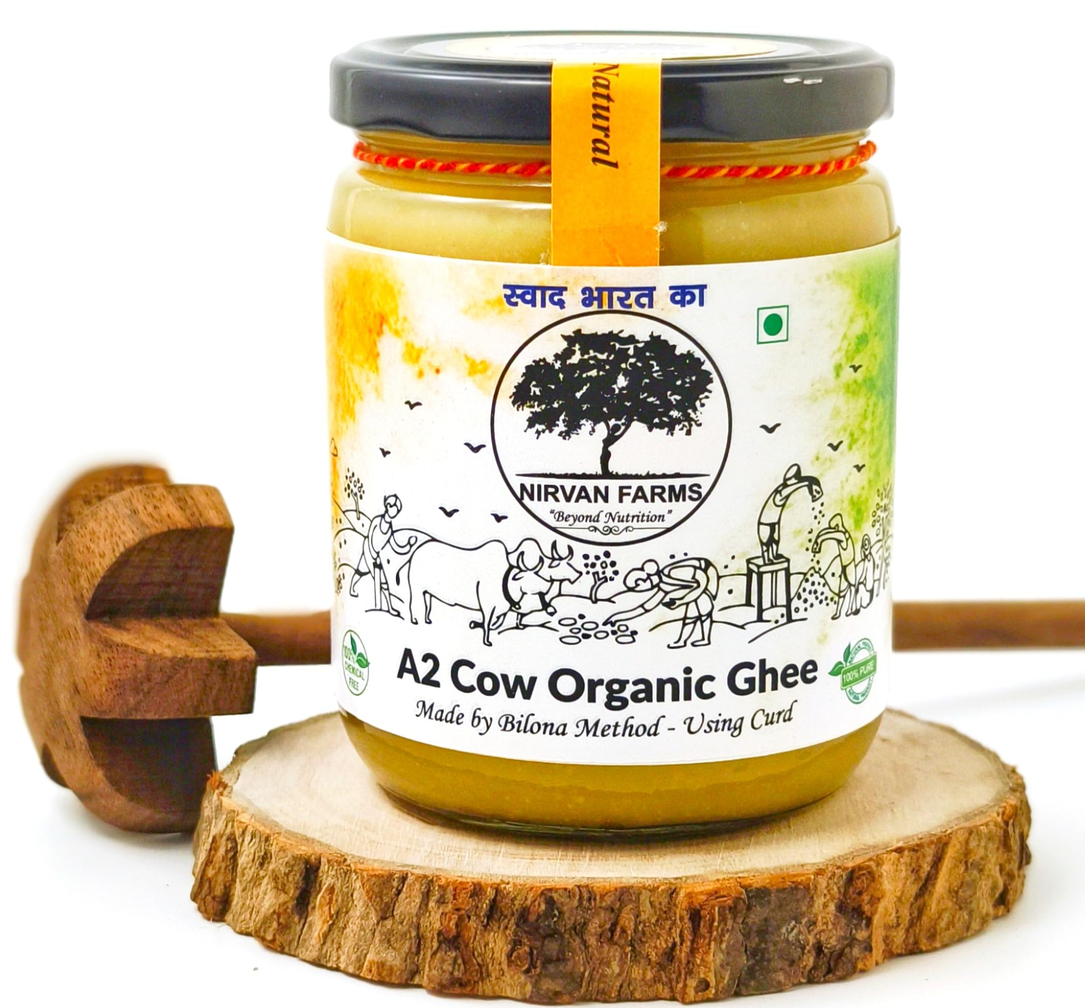 Nirvan Farms A2 Cow Desi Ghee- Bilona -Pure Natural and Organic 500 ml (B08R7MP64B) Amazon Price History, Amazon Price Tracker