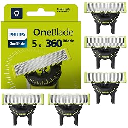 Offerta Philips OneBlade Original 360 lame, compatibili con tutti i modelli OneBlade e Pro, 5 pezzi (modello QP450/50) in sconto oggi