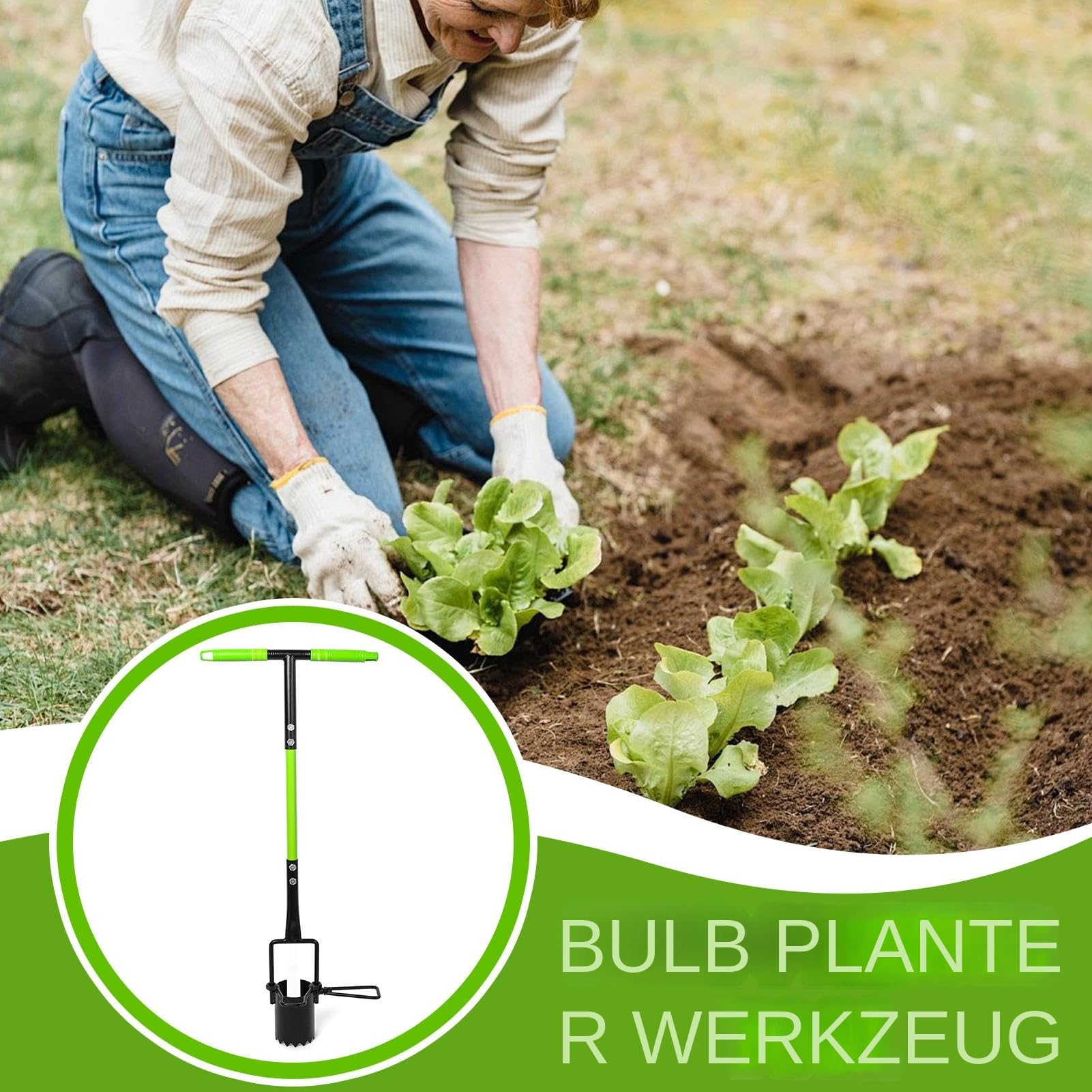 Jardinière de bulbe de jardinage, outil de trous de trous pour la