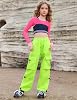 Perfashion ガールズ メッシュ クロップトップ 3パック 長袖シャツ ティーン用 トレンディなヒップホップダンス衣装 4-13歳