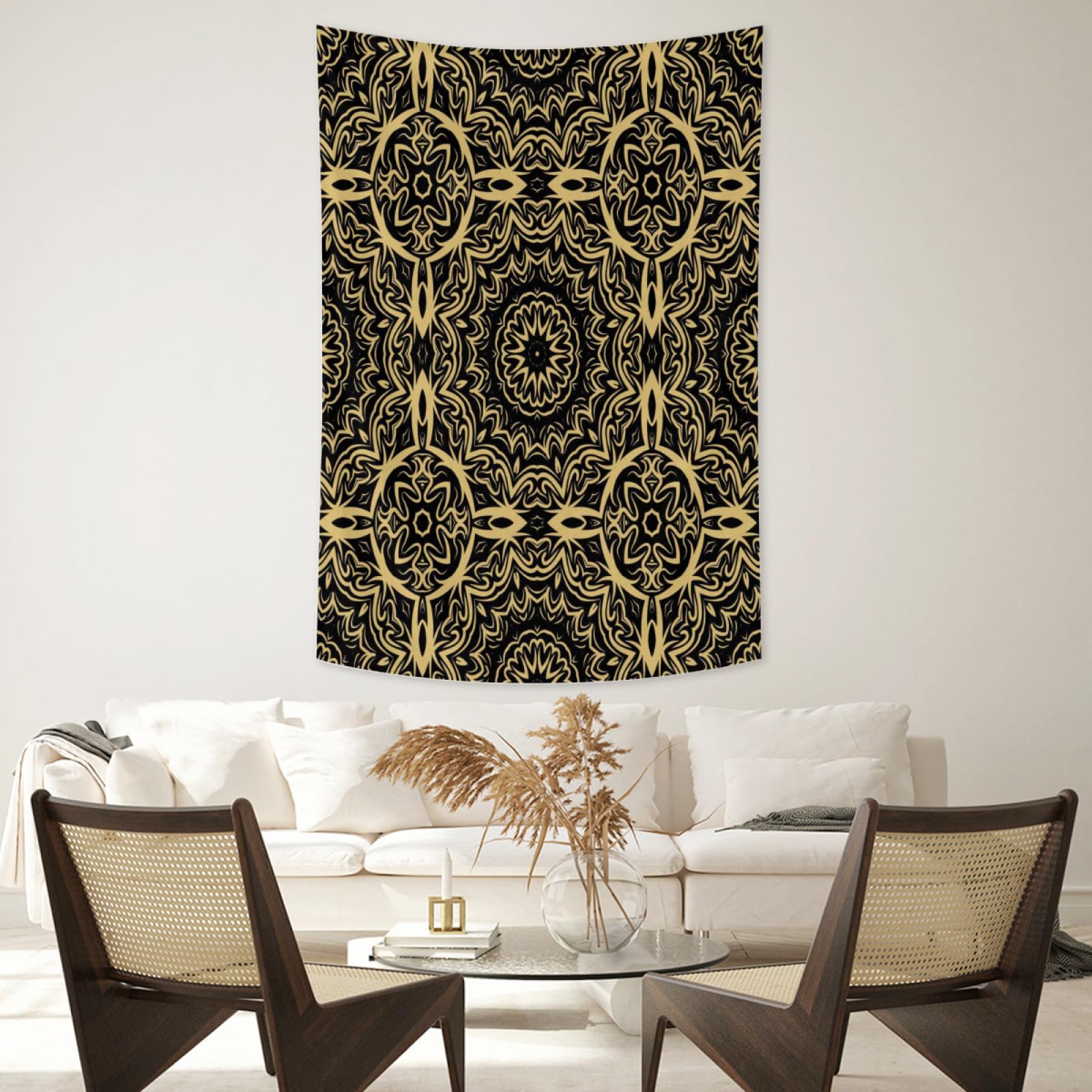 Tapisserie Murale Ancienne - 53 X 38 Pouces - Style Vintage Multicolore - Occasion
