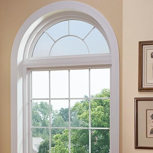 Miniatura 7 de Autotech Park Película de ventana esmerilada arqueada personalizada precortada, hasta 34 pulgadas de diámetro y 20 pulgadas de altura