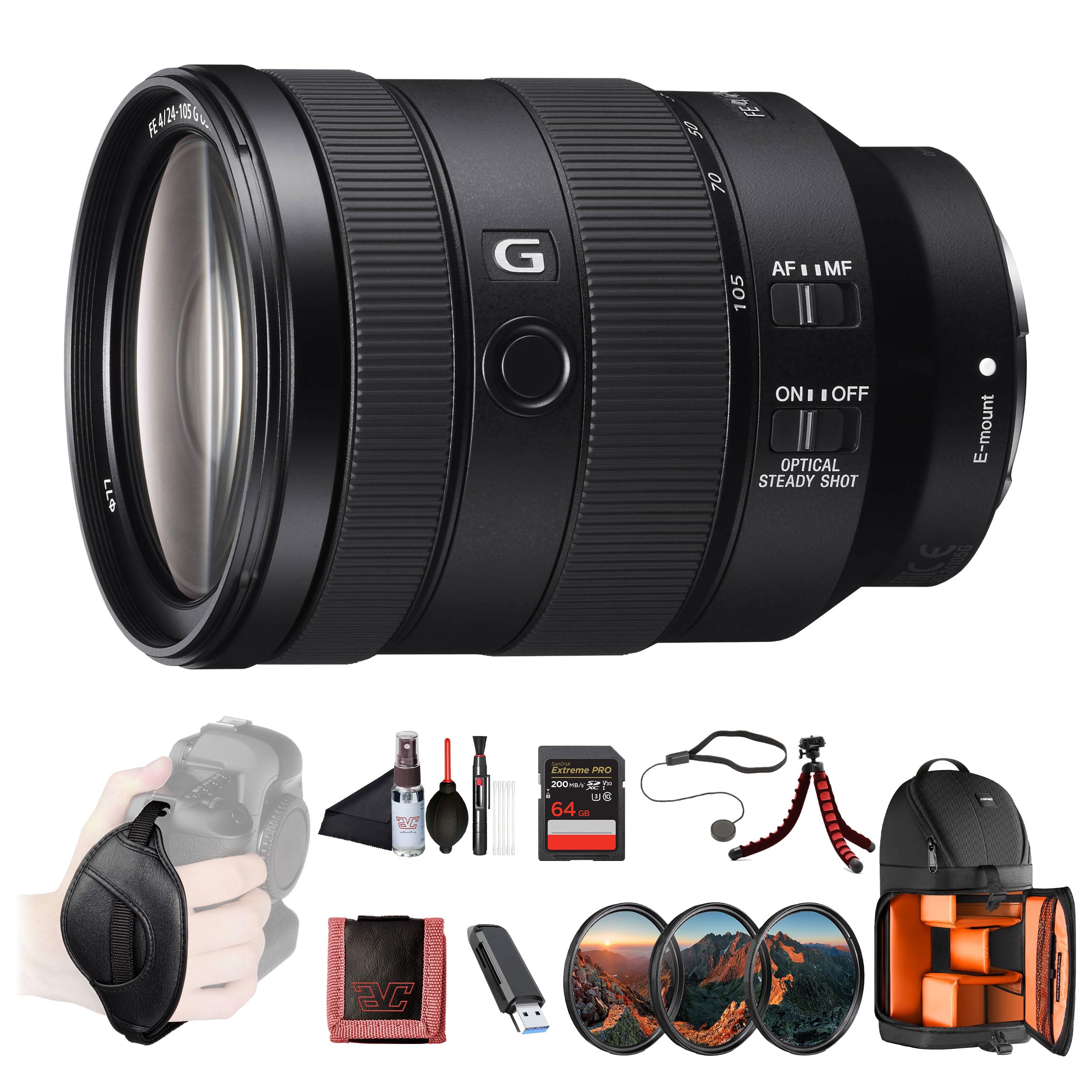 【美品】SONY FE 24-105mm F4 G OSS Amazon.com : Sony FE 24–105mm F4 G OSS Standard Zoom Lens