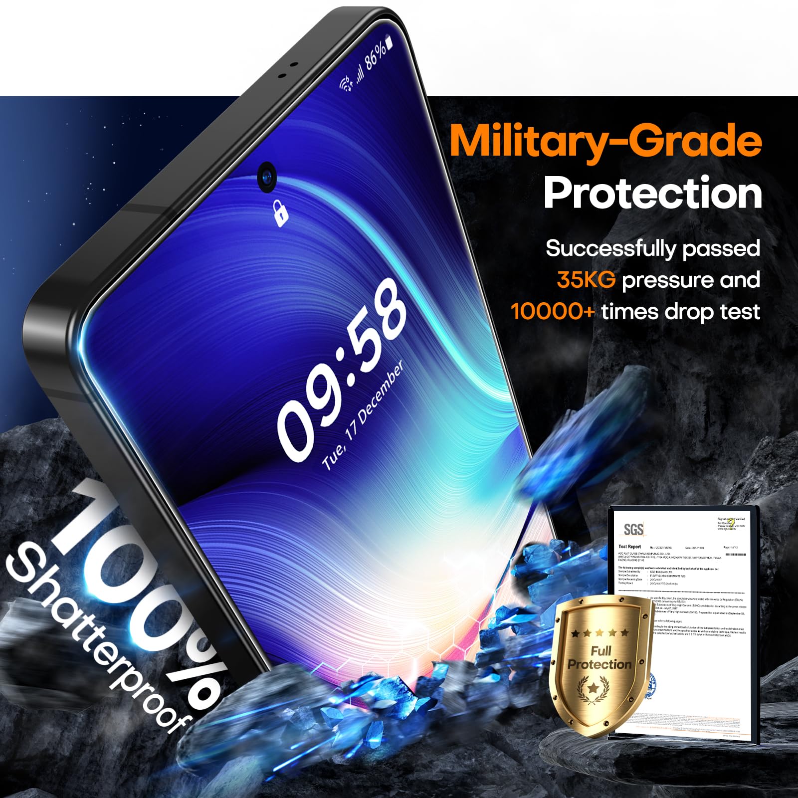 LϟK 2 Pezzi Vetro Temperato per Samsung Galaxy S26 Pellicola Protettiva per lo Schermo, 9H Durezza Senza Bolle HD Schermo Protettivo Facile Kit D'Installazione