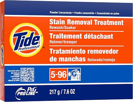 Tide Professional Stain Removal Treatment Powder, 7.6 Oz Box, 14/Carton