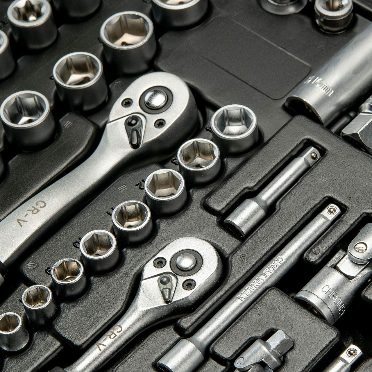 1/4 + 3/8 + 1/2" Steckschlüssel-Garnitur - 8