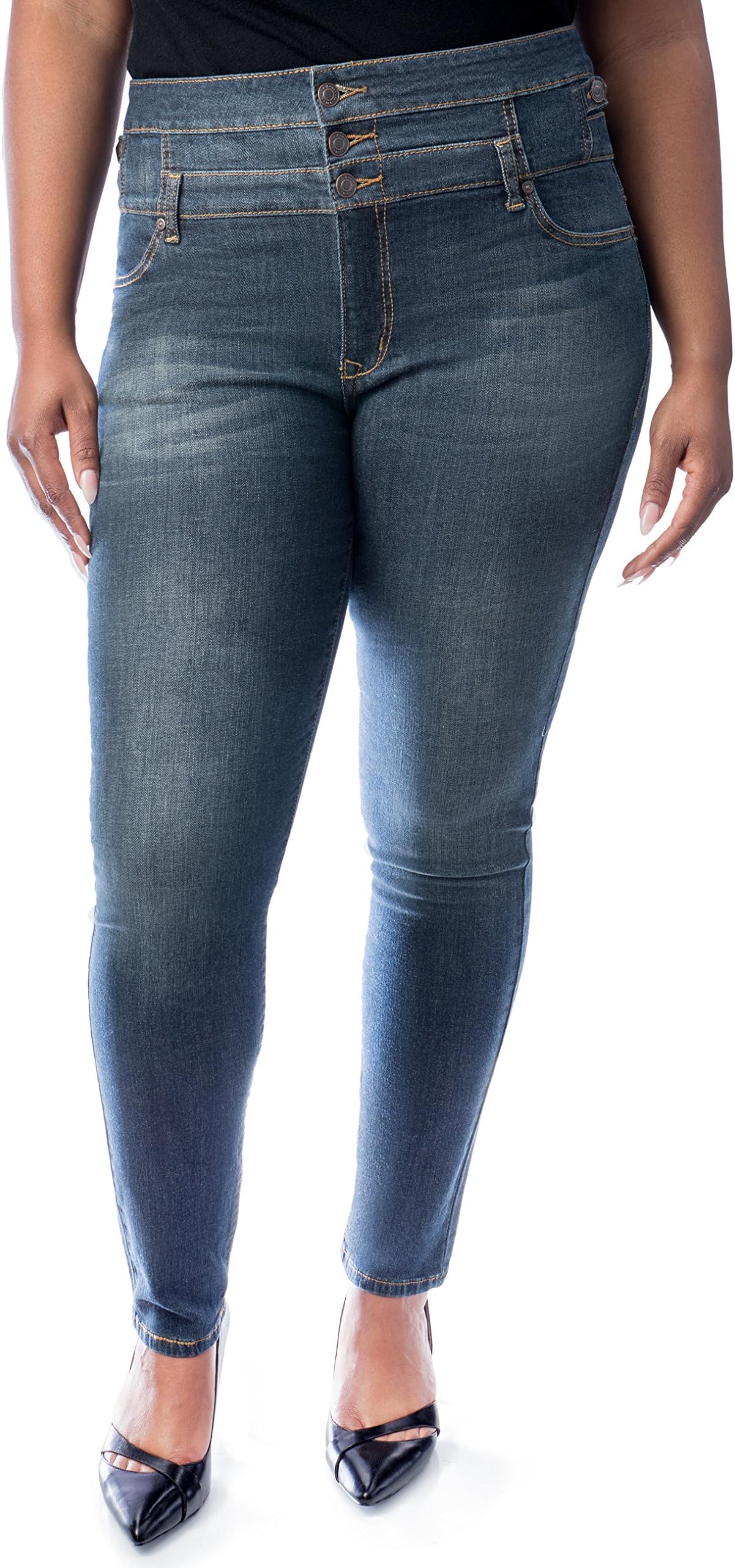 Eunina Women's High Waisted Stretch Skinny Denim Jeans