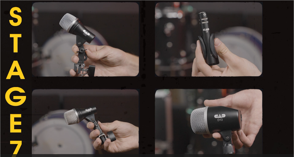 Amazon.com: CAD Audio Stage7 7 Piece Drum Mic Pack
