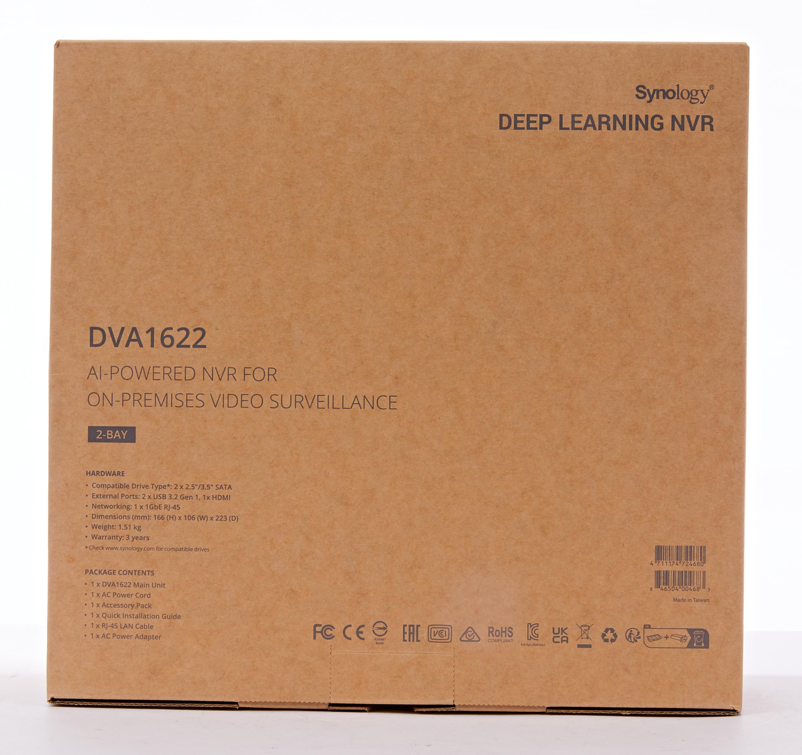 Synology ディープラーニング NVR DVA1622 NAS 2ベイ Amazon.co.jp: Synology NAS 2ベイ ディープラーニングNVR DVA1622