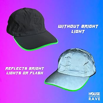 BOTOWI Unisex LED Baseball Cap Light Up Festival Hats Halloween/Christmas Hat Burning Man Hat Glow In The Dark Hat Men/Women Hip-Hop Baseball Cap Rave