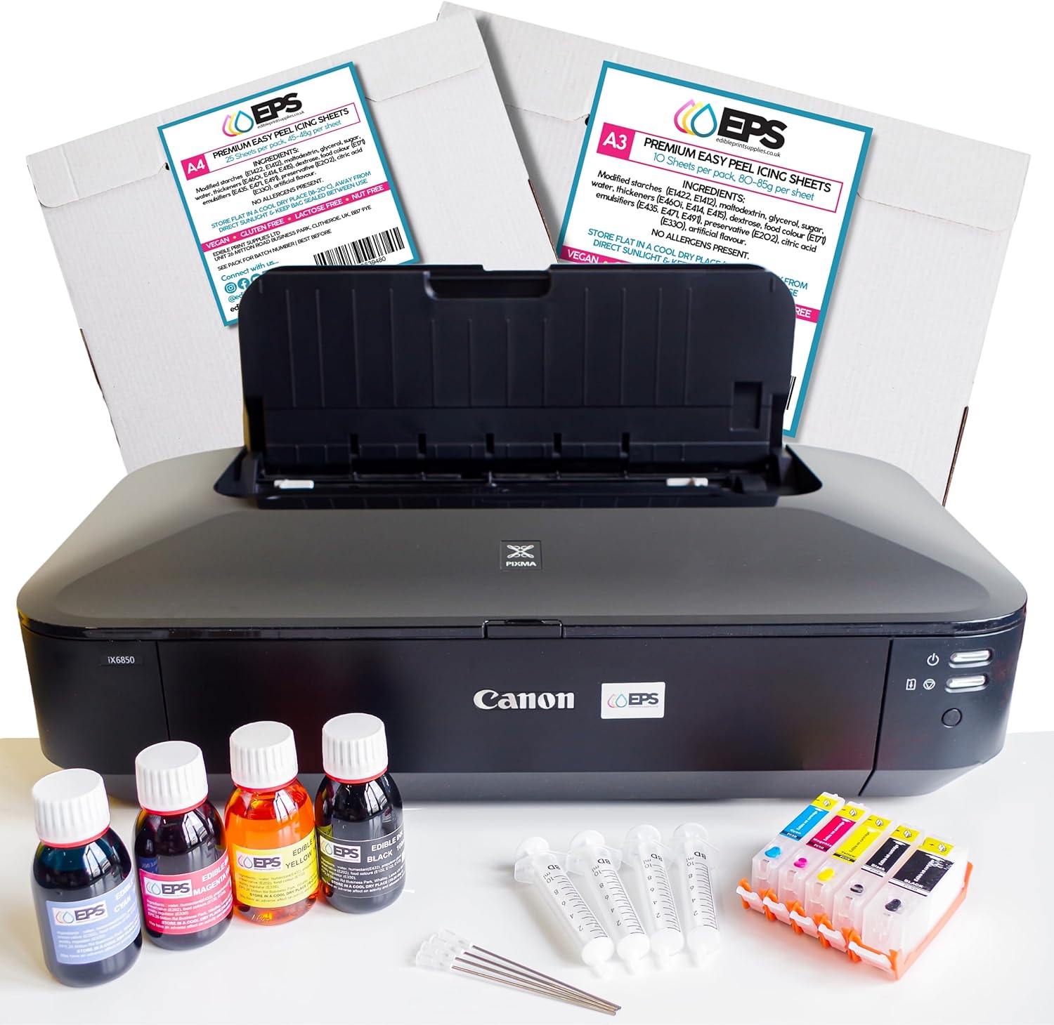 A3 Edible Printer Starter Kit Canon iX6850 Edible Printer, Refillable