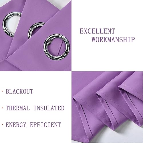 Miniatura 10 de Cenefas de óxido para ventanas de 52 x 18 pulgadas, cenefa opaca con aislamiento térmico con ojales en la parte superior para cocina, sala de estar,