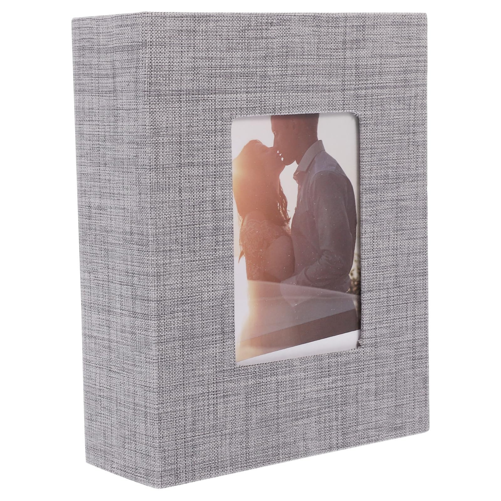 Álbum de fotos con superficie delicada de tela y pvc elegante para guardar imágenes