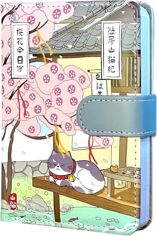 Cute Kawaii Pocket Notebooks, Small Notebook for Purse, Japanese Stationery, Pocket Journal, Small Journal, Mini Notebook, “Listening to the Sakura Petal Shower”