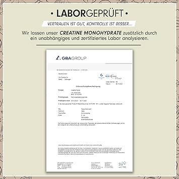 ProFuel Creatin Monohydrat Pulver 500g - Kreatin in mikronisierter Qualität - Creatine-Monohydrate optimal hochdosiert - reines Creatin-Pulver ohne Zusätze, 100% vegan - für 146 Anwendungen – Bild 6
