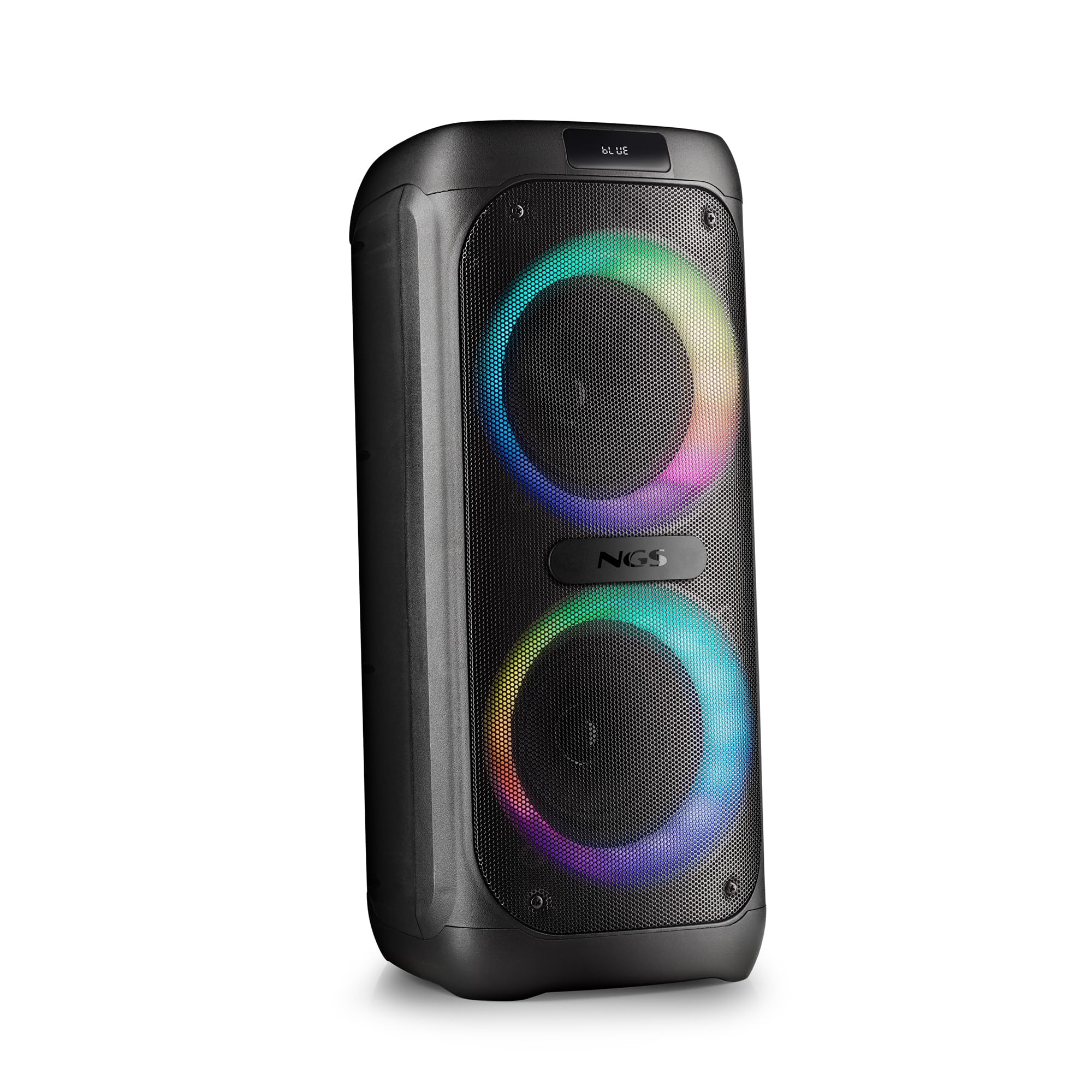 NGS Wild Banger 2 – Altavoz Compatible con Tecnología Bluetooth | 160W potencia pico, True Wireless, luces RGB, función karaoke con entrada micro, batería 4h, lector USB/TF 128GB y Radio FM.