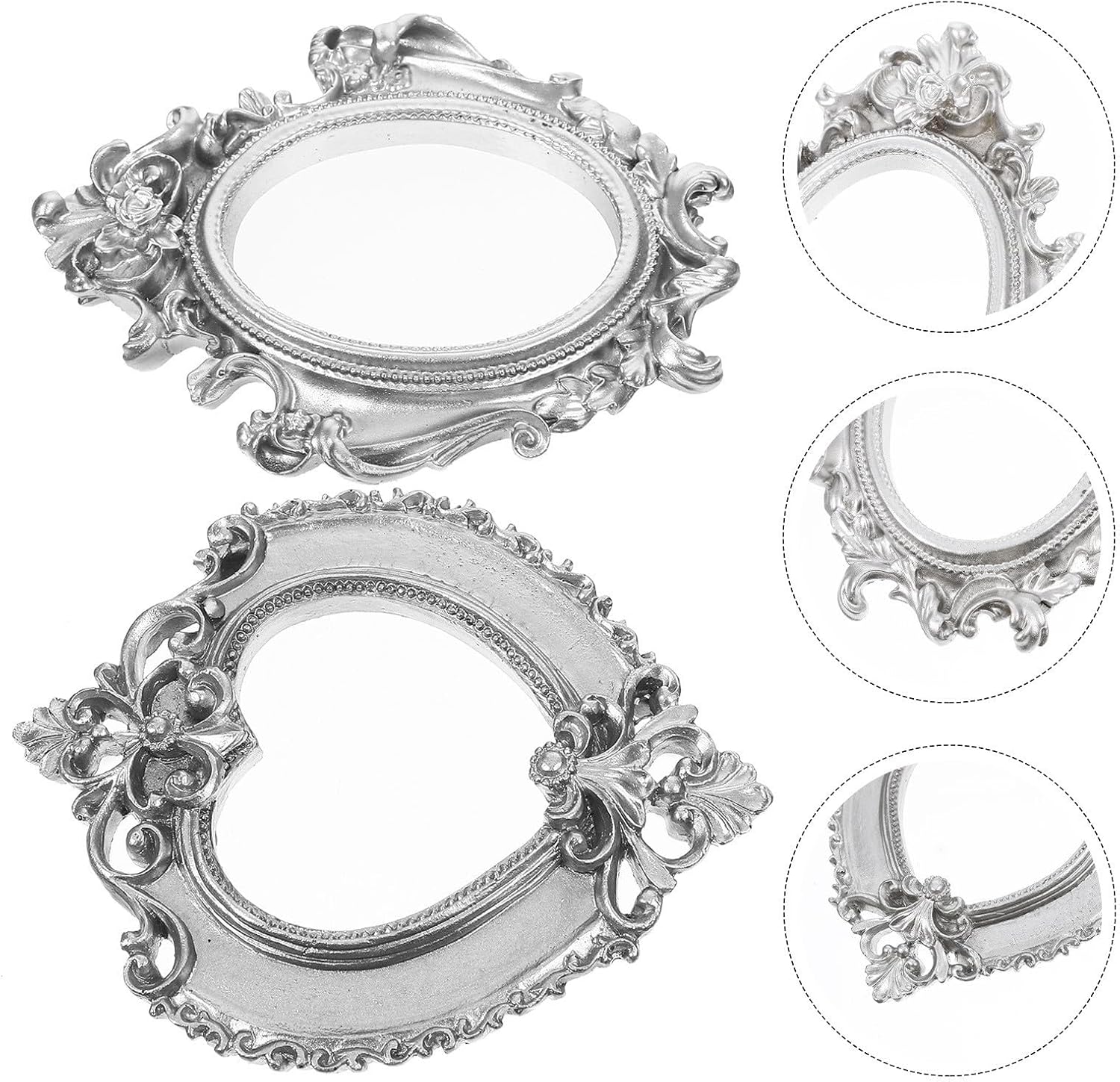 UPKOCH 2pcs Vintage Resin Mini Picture Frame Prop for Home Decor and Photos