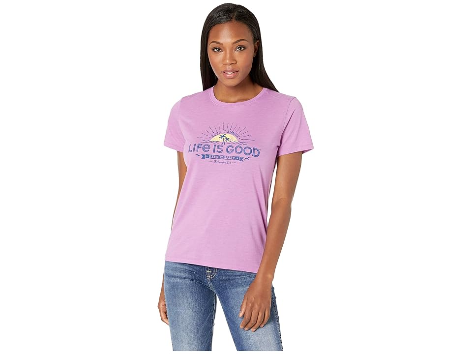 

Life is Good Keep It Salty Cool Teetm (Happy Grape) Women's T Shirt, Pink