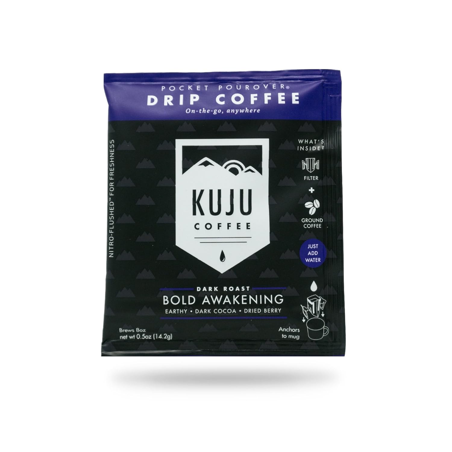 Kuju Coffee, Bold Awakening Coffee OneCup Pouch, 0.5