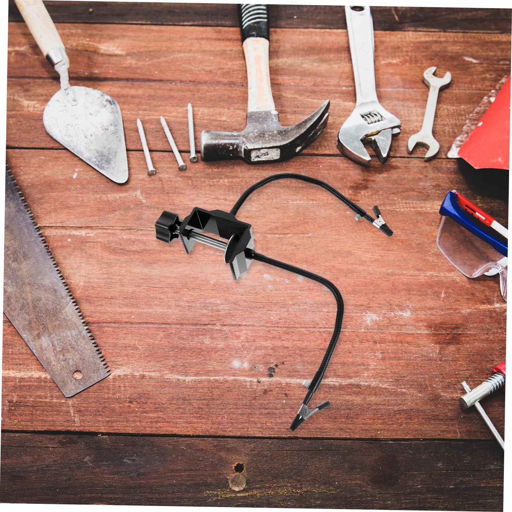 WOONEKY Simple Multi-function Soldering Iron Stand Model Aircraft Gimbal Arm Soldering Helping Hands Universal Arm Metal Rack Random