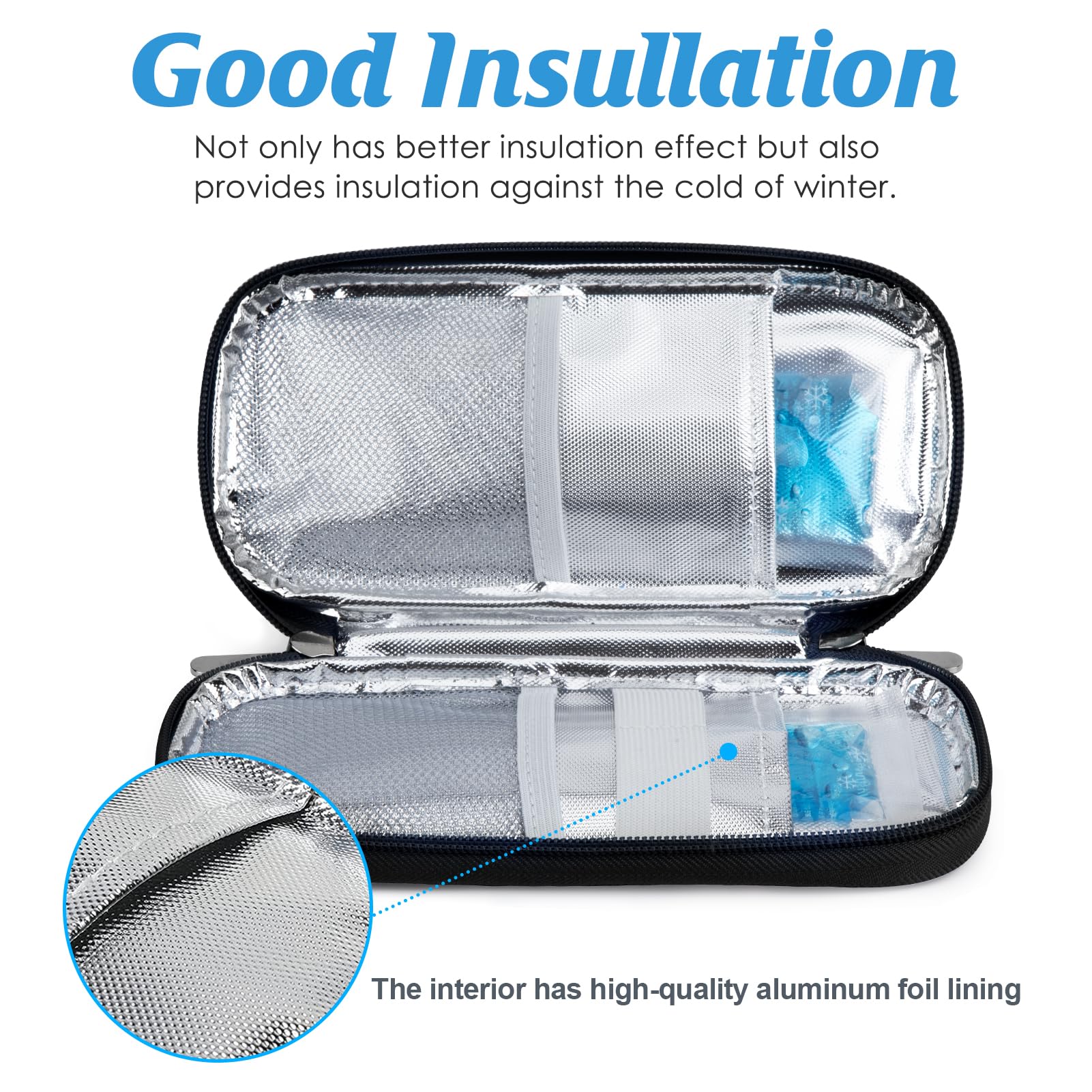 Amazon.com: YOUSHARES Insulin Cooler Travel Case, Diabetic Travel Case TSA  Approved with 2 Ice Packs for GLP-1, for Ozempic, for Insulin Pens and  Insulin Vials for Daily & Travel : Health &