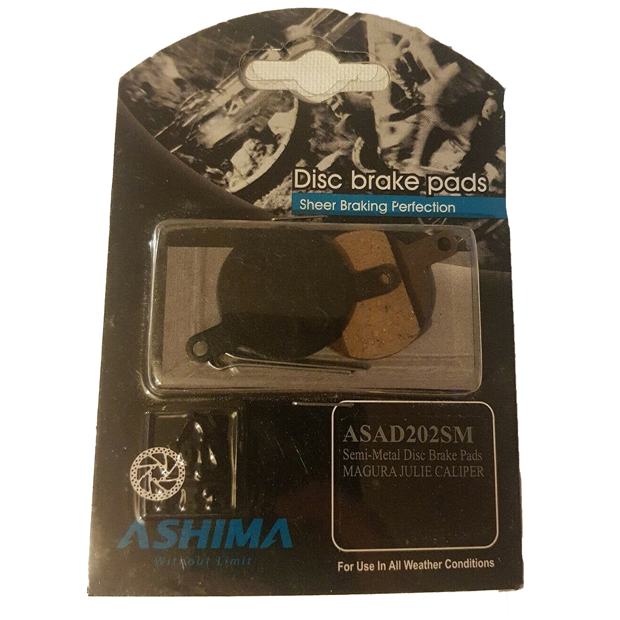 Ashima Semi-Metal Disc Brake Pads Magura Julie ASAD202SM