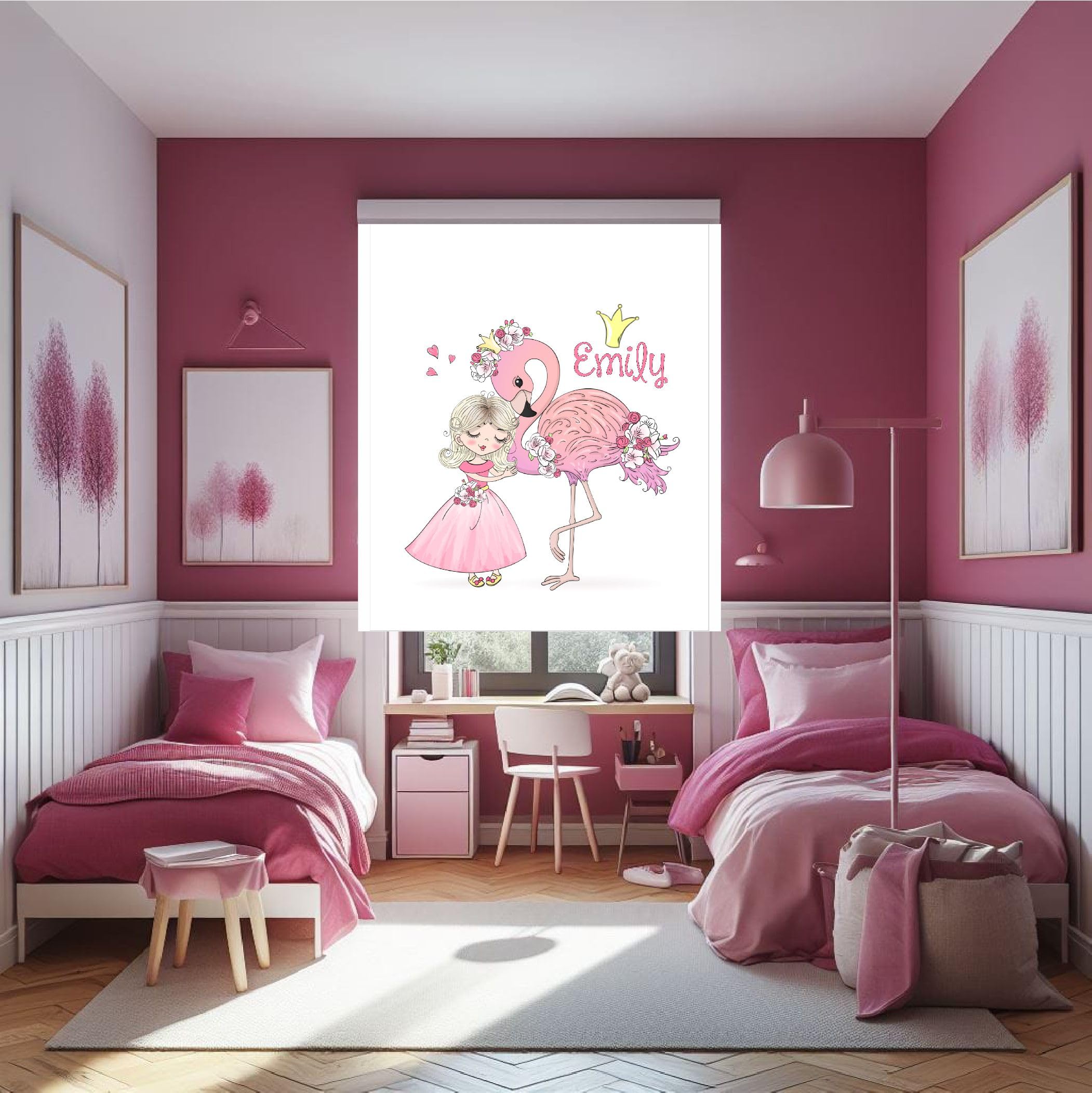 Estores infantiles niña, estores infantiles personalizados con nombre, estores infantiles habitacion niña, estores infantiles dibujo princesa, Estores enrollables infantiles translucidos (170x170)