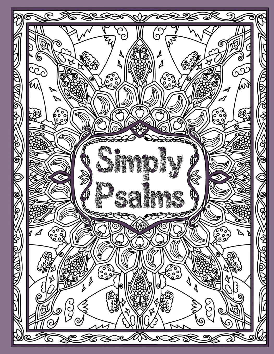 Simply Psalms: A Christian Adult Coloring Book of Psalm 23, 46, & 121: Volume 1