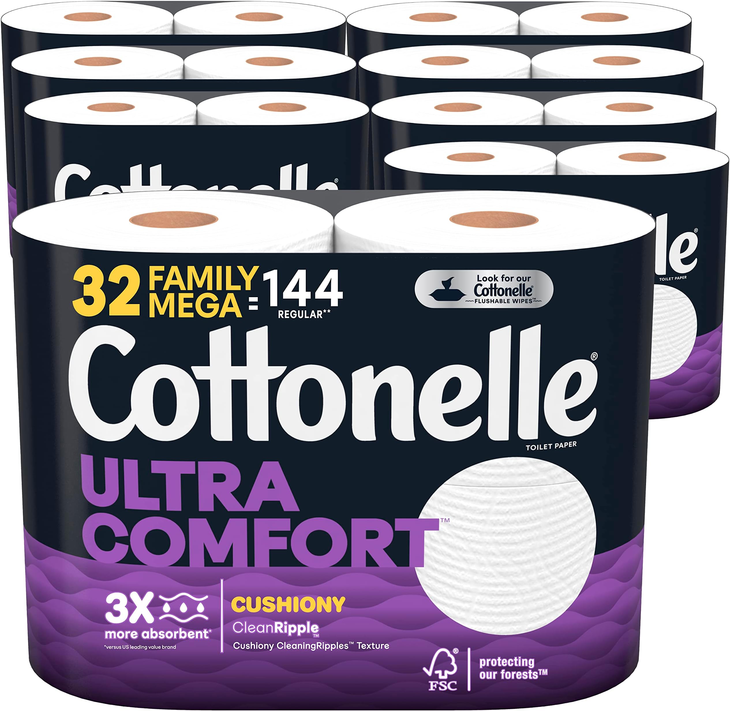 Ultra ComfortCare Soft Toilet Paper 32 Family Mega Rolls