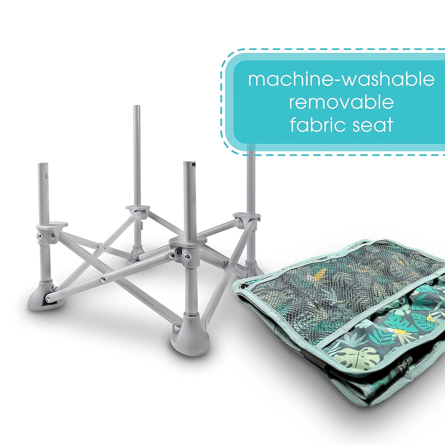 Green carrying bag for Bright Starts Pop 'N Sit Portable Booster Chair