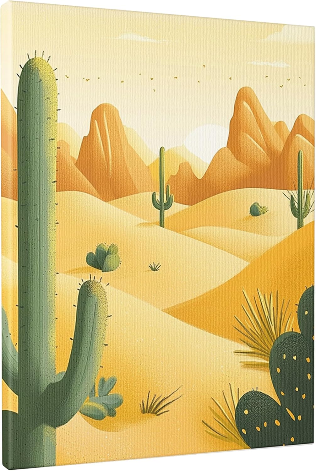 1 Piece Anime Cartoon Desert Canvas Prints Wall Art 8 * 12, Western