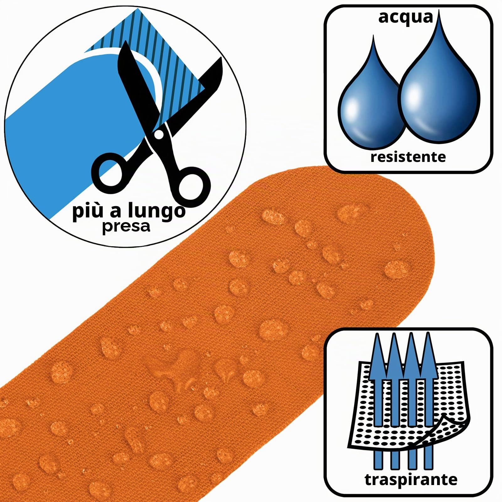 ALPIDEX 24 Rotoli Nastro Kinesiologico 5 m x 5,0 cm Tanti Colori E-Book Esempi Applicazione Tape Kinesiologico Muscolare Cerotto, Colore:misto
