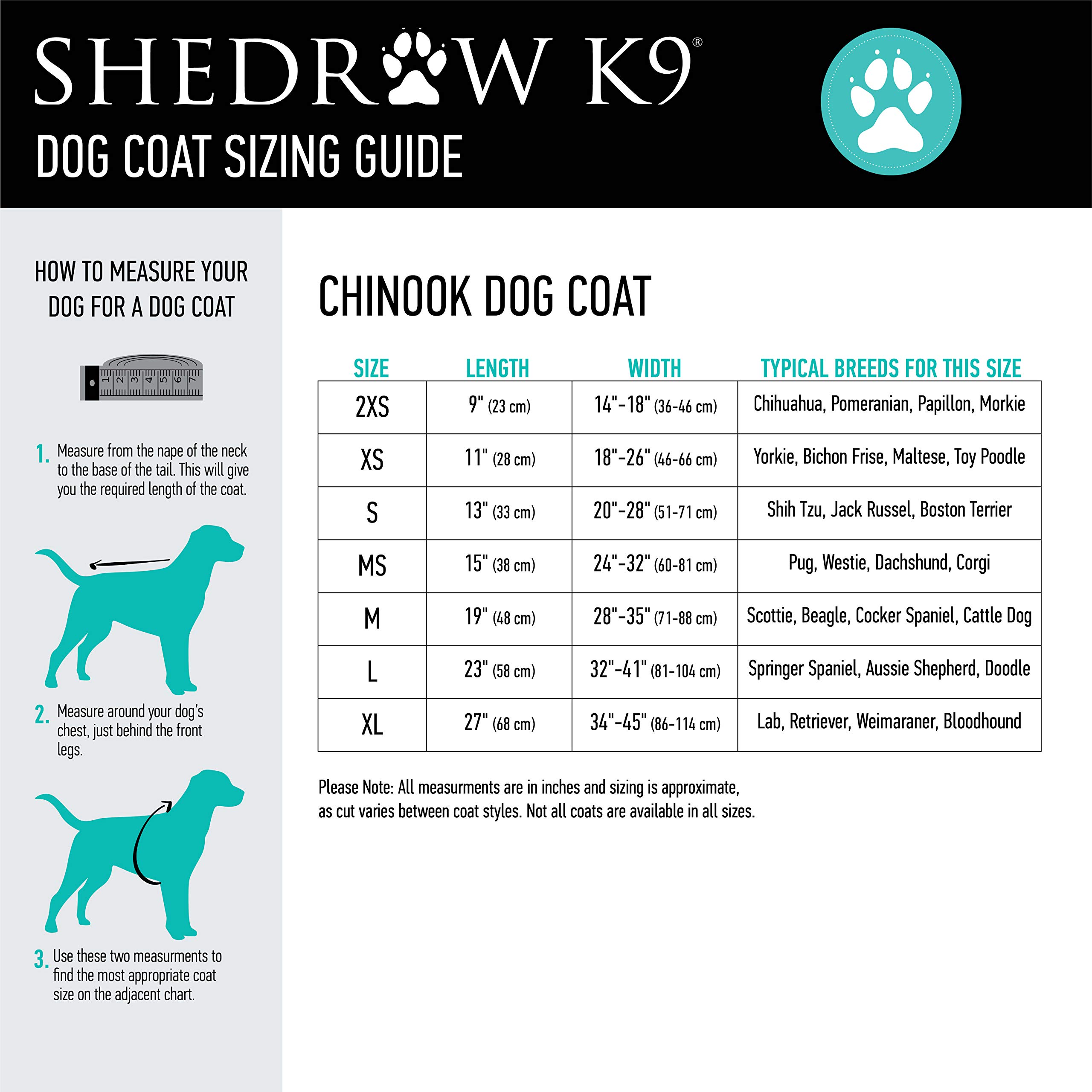 shedrow k9 dog coats
