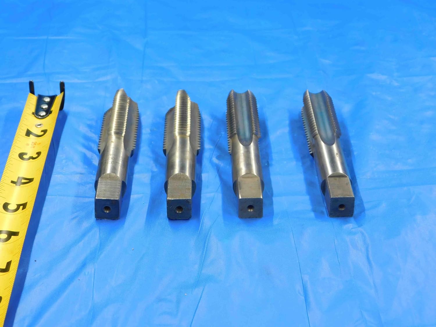 4 PC. 7/8-9 NC GH4 HSS Straight & Spiral Point Plug TAPS 3-4 Flutes .875 - CB0647CP2