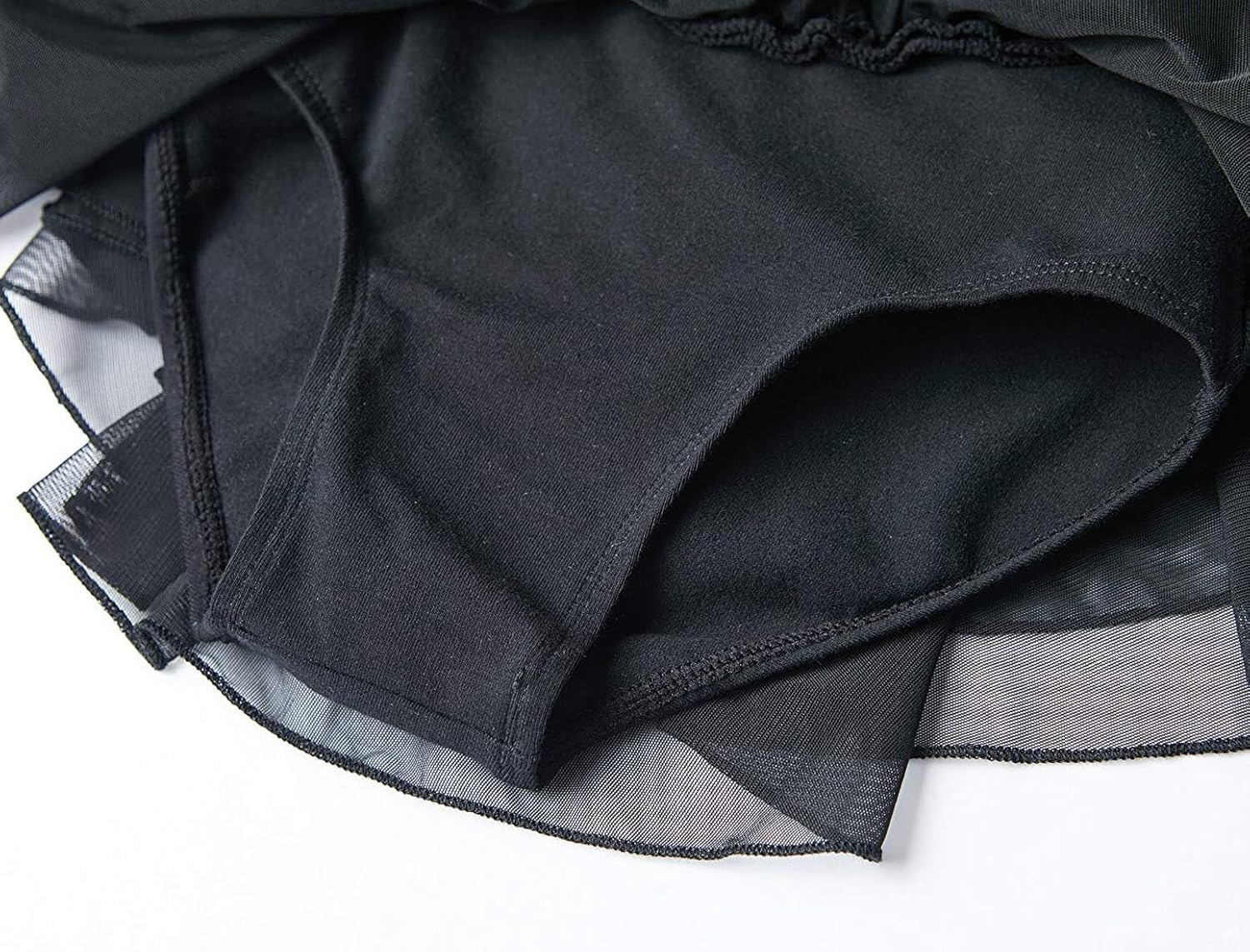 MdnMd Toddler Girls Ballet Dance Leotards Skirt Ballerina Ballet Outfit Dresses Camisole Puff Sleeve - Image 6