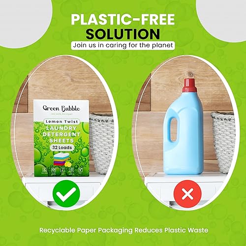 Miniatura 6 de Hojas de detergente ecológico para ropa, aroma de lino fresco, sin plástico, ideal para viajes, a base de plantas, hojas de lavandería totalmente