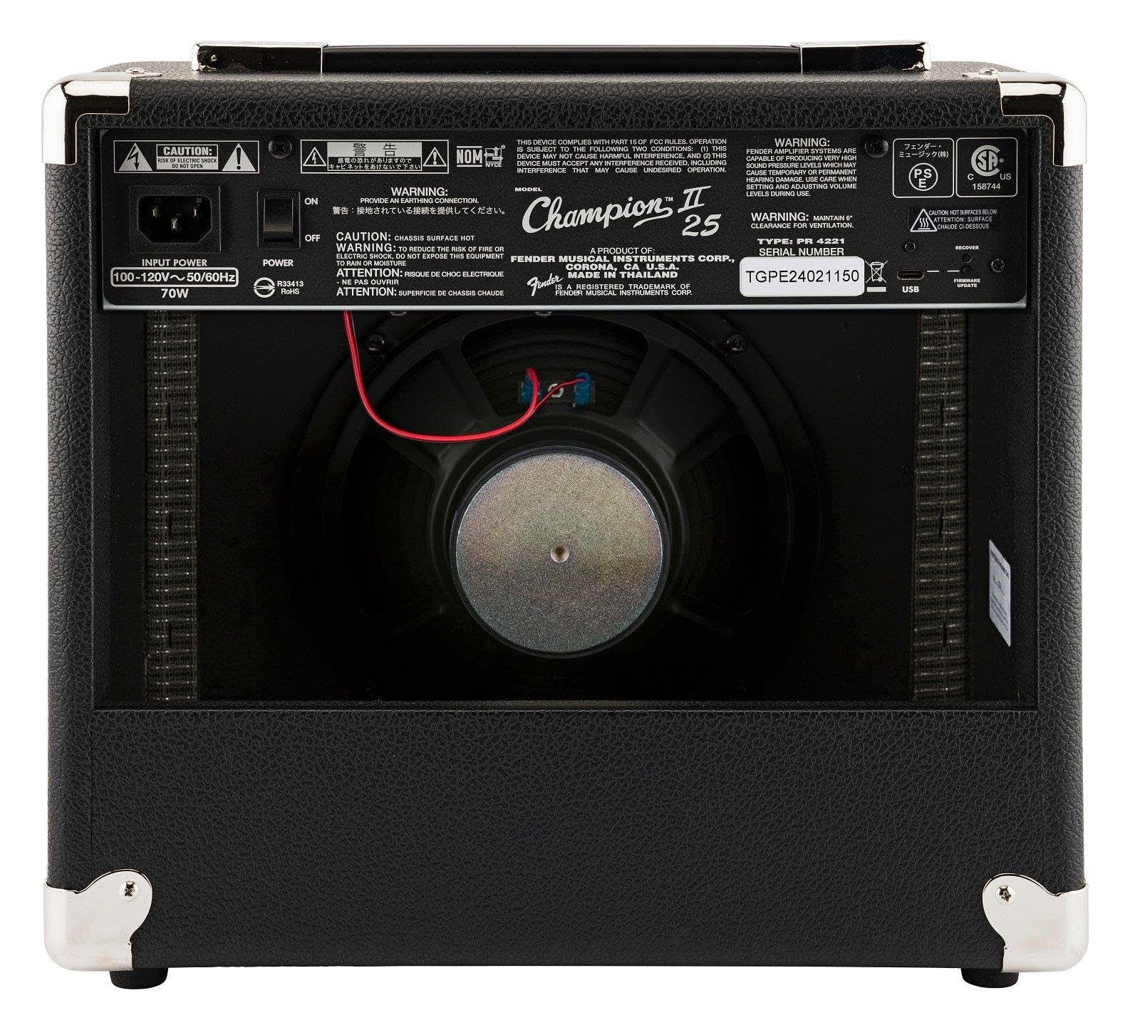Fender Champion II 25 - Transistor Combo Verstärker für E-Gitarre