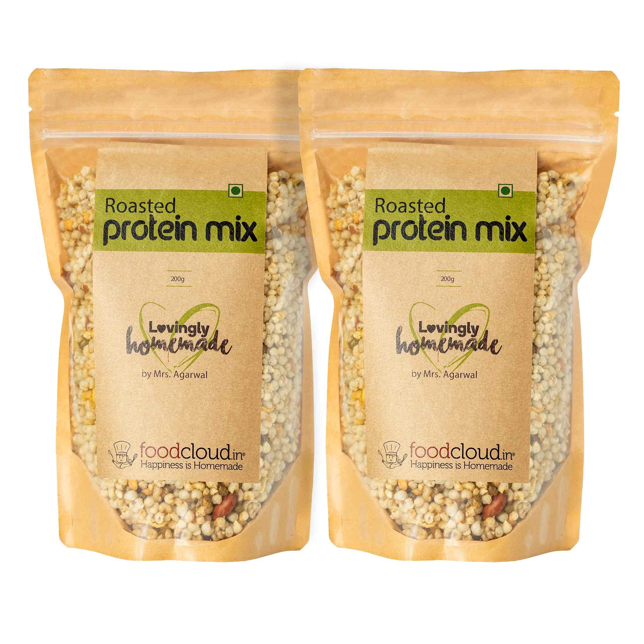 FoodCloud.in Roasted Protein Mix | Diet Namkeen | High Protein | Roasted, Not Fried | Seeds& Nuts | Crunchy& Nutty | Pack of 2 (200 Grams Each) (B07S9F85Z7) Amazon Price History, Amazon Price Tracker