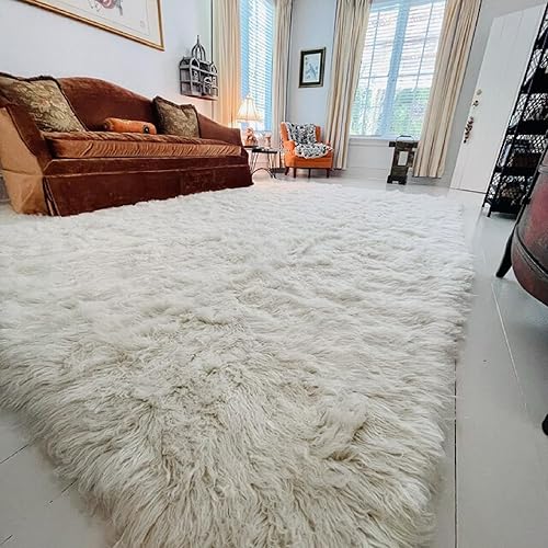 Miniatura 3 de Alfombra Flokati griega súper gruesa de 9 x 12 pies, calidad increíble, pelo largo de 3.5 pulgadas, peso grueso de 105.82 ozm, 100% lana orgánica,