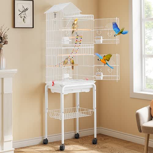 YITAHOME 62 inch Metal Bird Cage, Large Parakeet Cages for