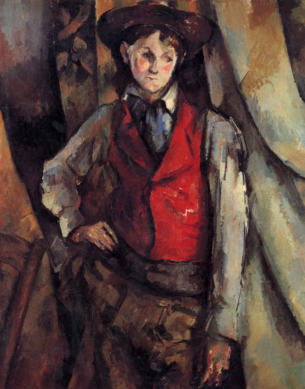 Portrait of a Boy in Red Cezanne Affiche Grand Format Archival Matte Poster Art XXL