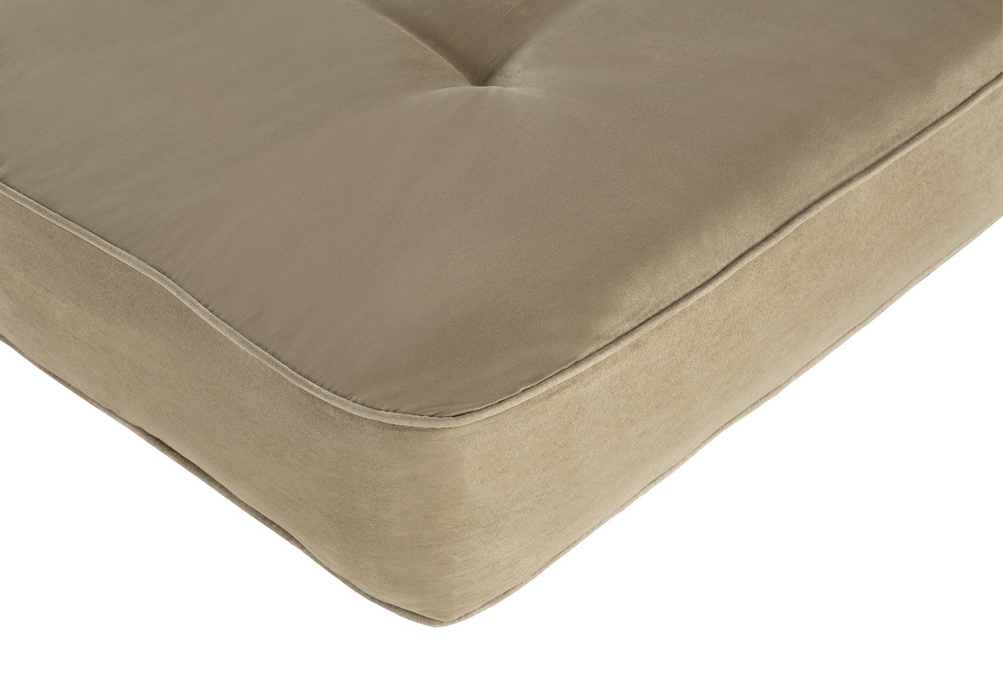 DHP 8 Inch Independently Encased Coil Futon Mattress, Tan Microfiber