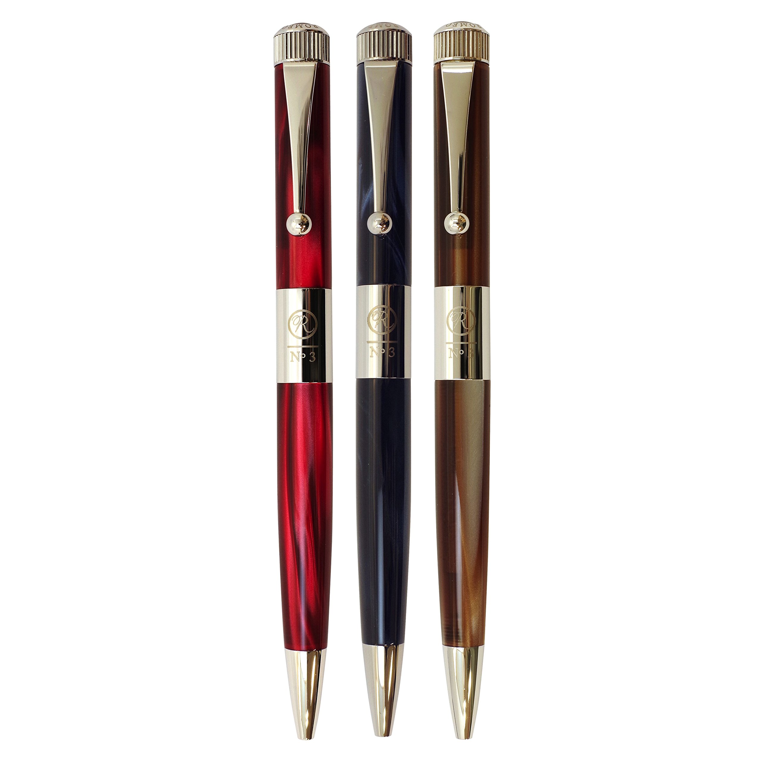 No 3 Romeo ballpoint pen gunmetal Italian blue R244 — view 8