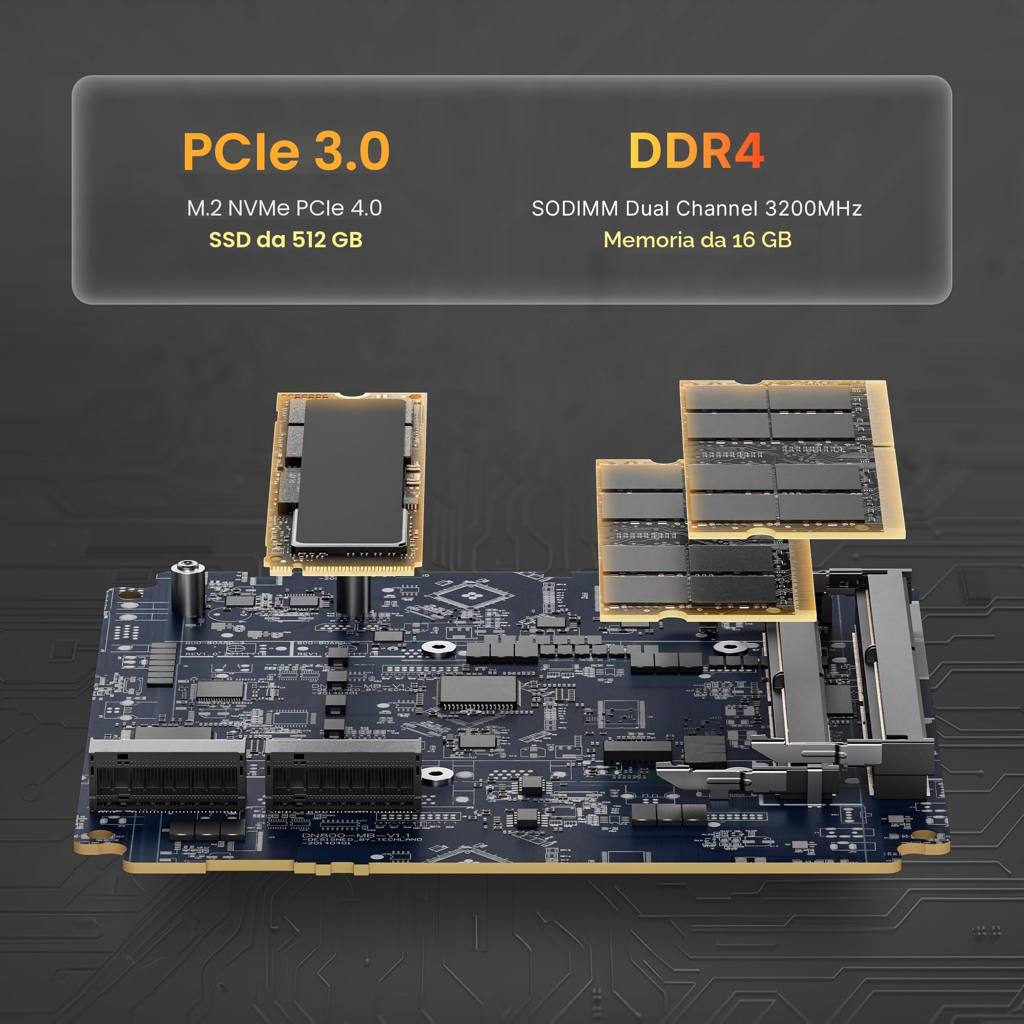 BOSGAME P4 Plus Dual 2.5G LAN Mini PC da gioco, processore Ryzen 7 5825U (fino a 4,5 GHz), Windows 11 Pro Mini Computer da 16 GB DDR4 RAM, SSD da 512 GB PCIe 3.0, Mini PC da gioco
