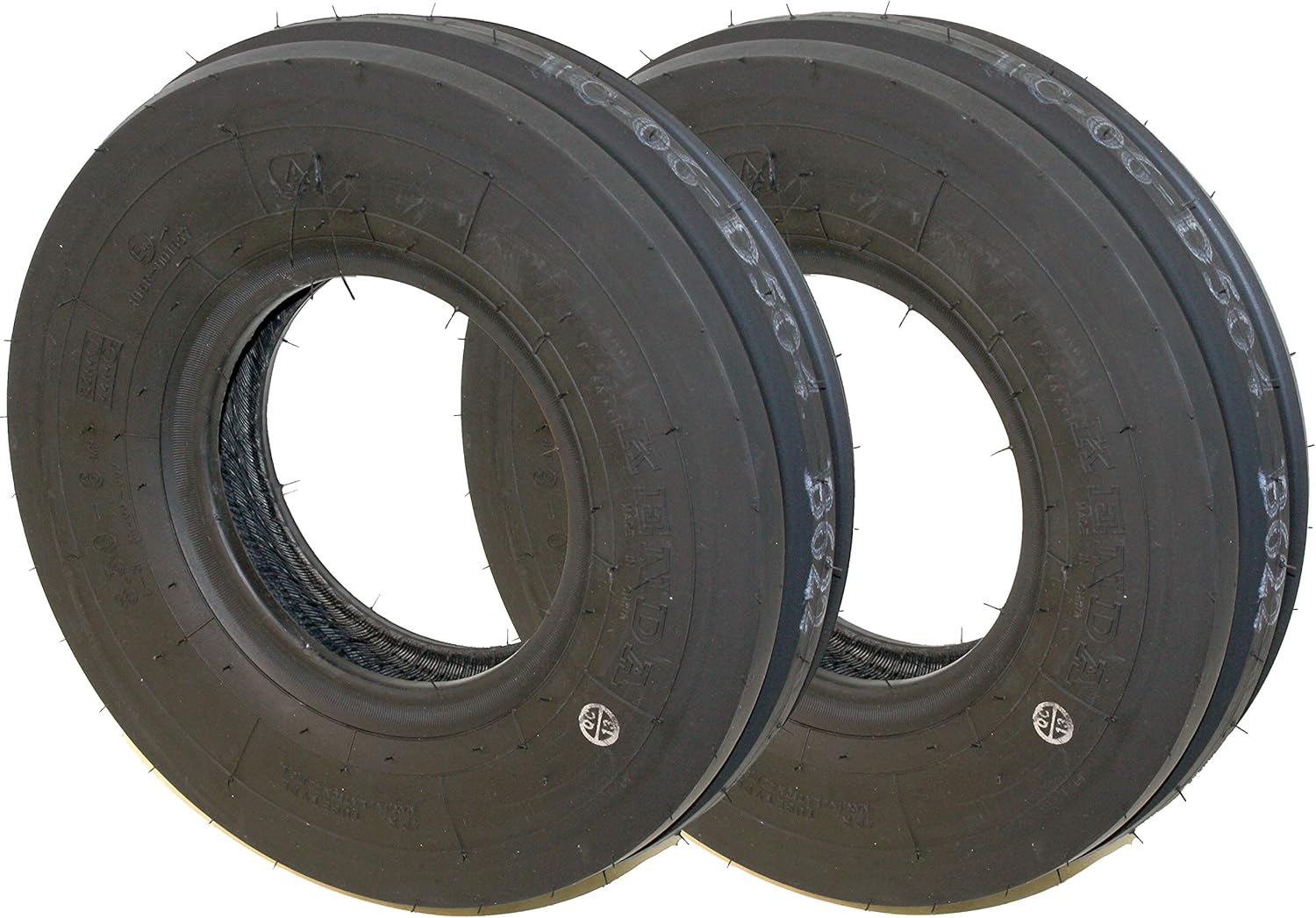 3.50-6 Kenda K406 3 Rib Farm Tread Tire: 4 Ply, Tubeless, 42 PSI, NHS (2)