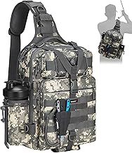 Piscifun Fishing Backpack with Rod Holder, Lightweight Sling Bag Storge Gear and Equipment