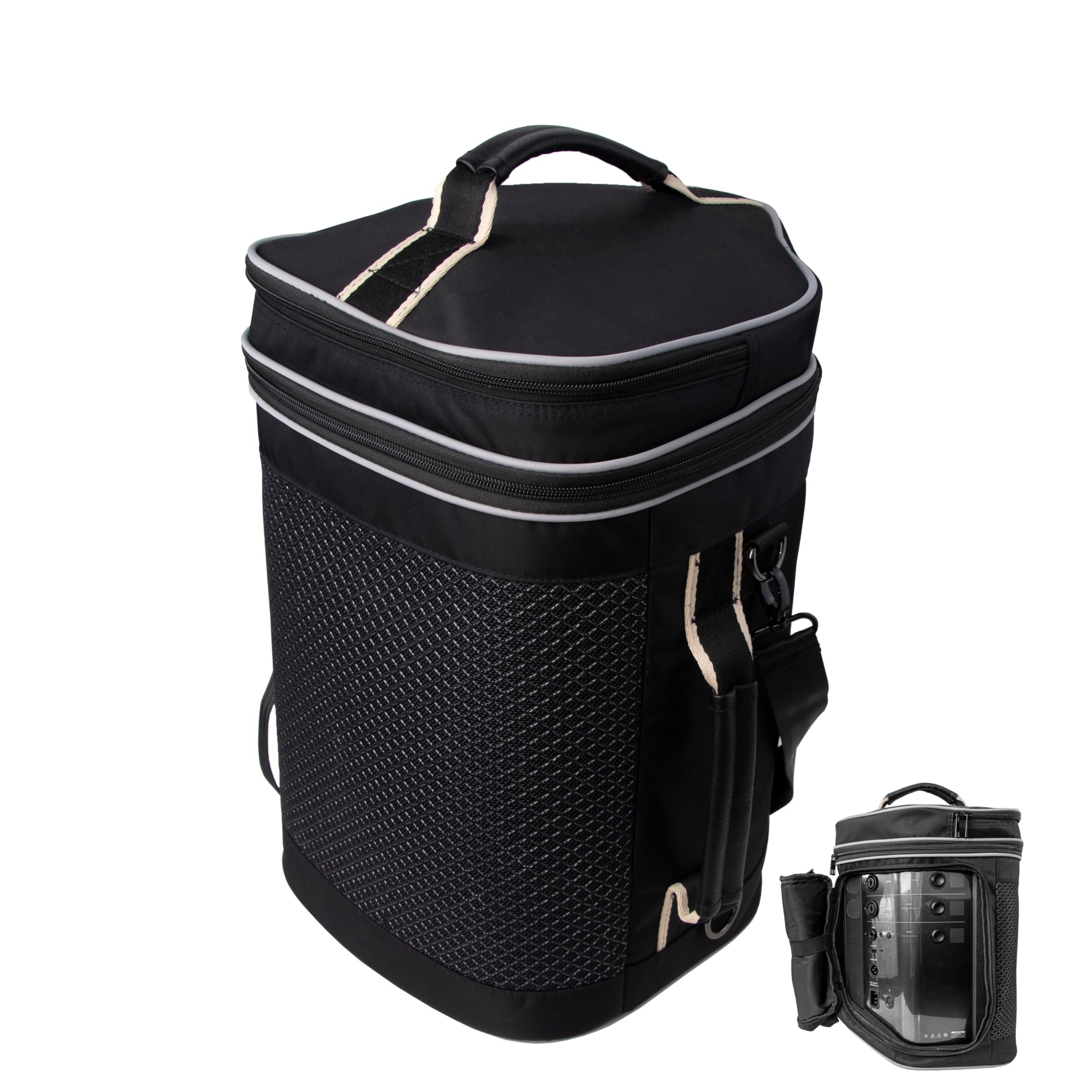 Travel Carrying Case Compatible with Bose S1 Pro/ S1 Pro+ Portable Bluetooth Speaker, Bluetooth Speaker Bag with Shoulder Straps and Accessory Pockets for Microphone, Charger, Cable（Bag Only）