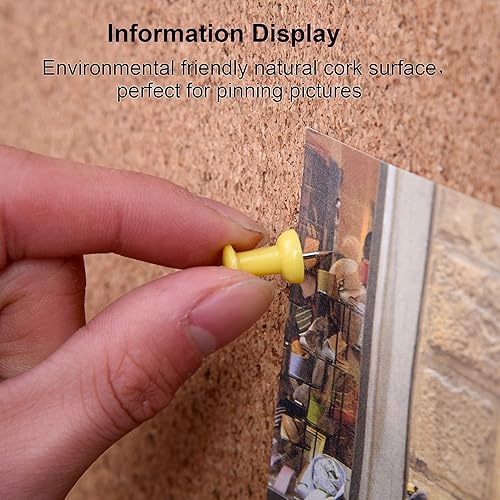 Miniatura 5 de Tablero de corcho, paquete de 2 tableros de anuncios de 48 x 36 pulgadas, marco de aluminio plateado