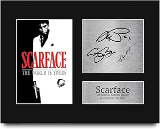 HWC Trading Scarface Gifts Signed Printed Autograph Al Pacino Steven Bauer Michelle Pfeiffer Print Photo Picture Display - US Letter Size